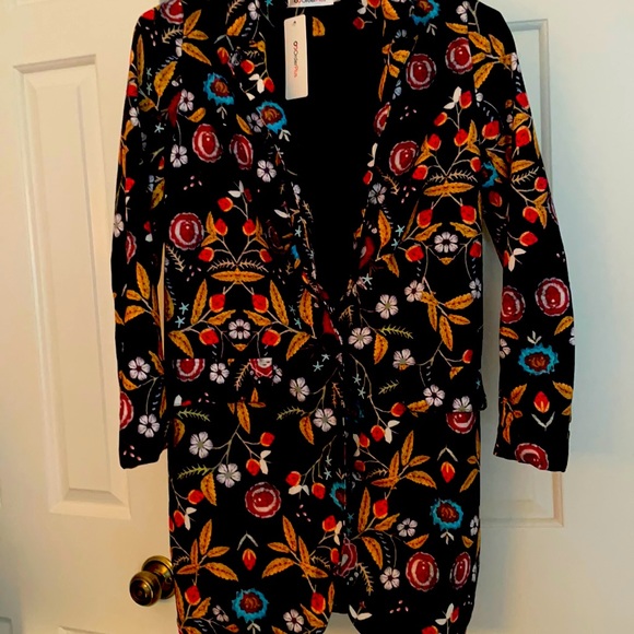Order plus floral print blazer jacket size S long - Picture 2 of 14